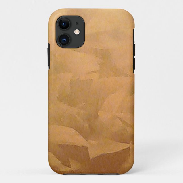 Copper Metallic Hand Brushed Case-Mate iPhone Case (Back)