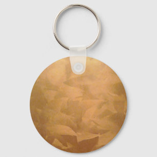 Copper Metallic Hand Brushed Key Ring