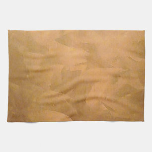 Copper Metallic Hand Brushed Tea Towel