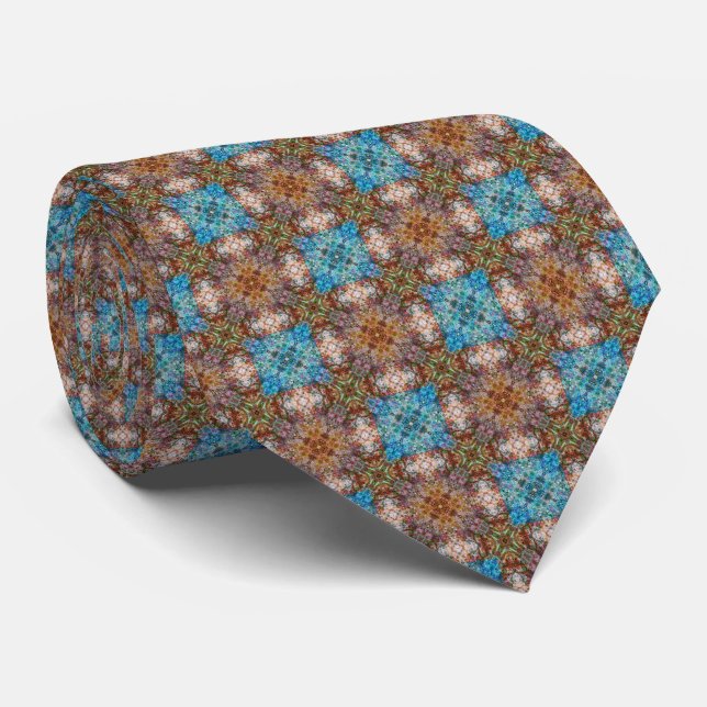 Copper Mosaic Tie (Rolled)