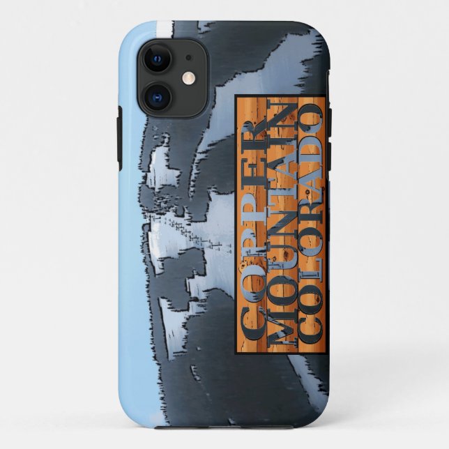 Copper Mountain Colorado log sign iphone 5 case (Back)