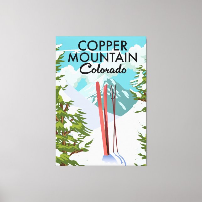 Copper Mountain Colorado Ski Canvas Print (Front)