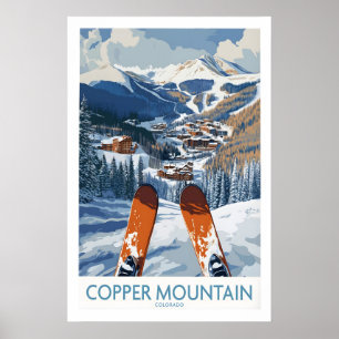 Copper Mountain Colorado Ski Print Alpine Resort 1
