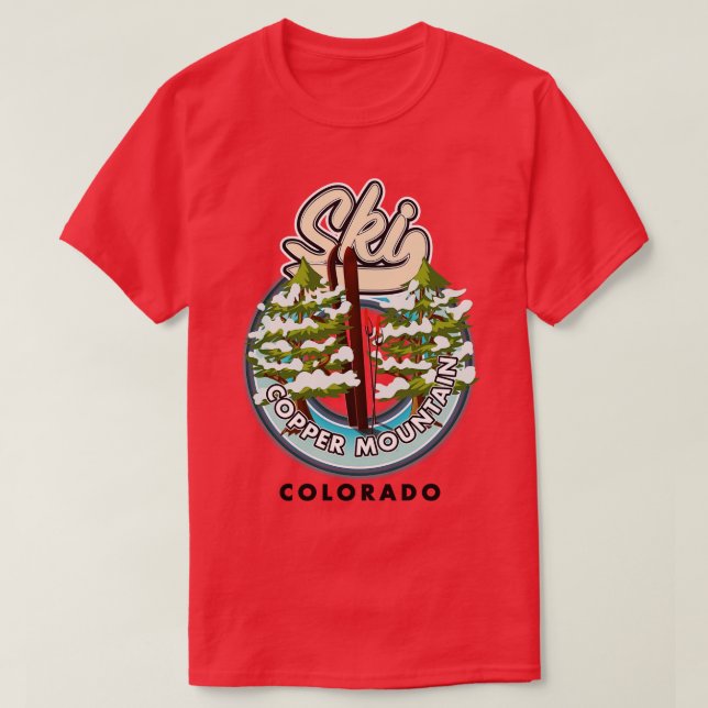 Copper Mountain Colorado Ski T-Shirt (Design Front)