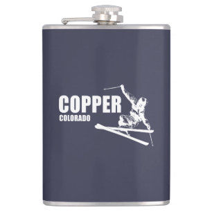 Copper Mountain Colorado Skier Hip Flask