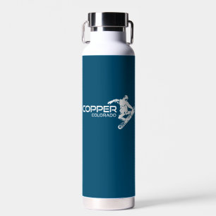 Copper Mountain Colorado Snowboarder Water Bottle