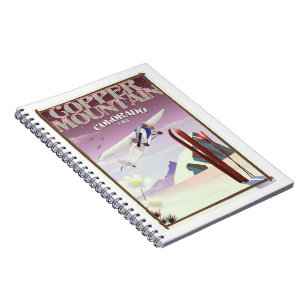 Copper Mountain colorado vintage poster Notebook
