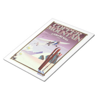 Copper Mountain colorado vintage poster Notepad