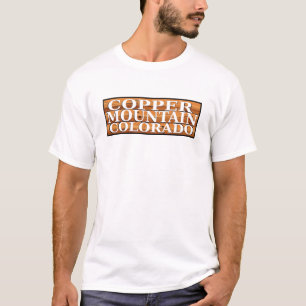 Copper Mountain Colorado wooden log sign T-Shirt