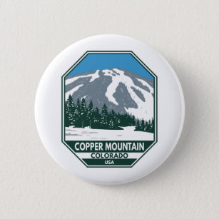 Copper Mountain Ski Area Colorado 6 Cm Round Badge
