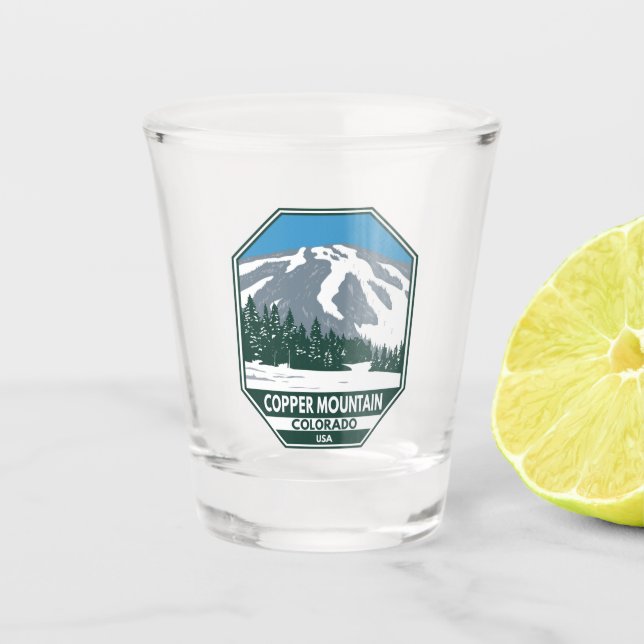 Copper Mountain Ski Area Colorado Shot Glass (Front)