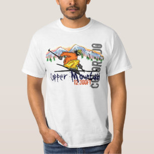 Copper Mountain skiier elevation value tee