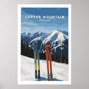 Copper Mountain Travel Poster Colorado Mountain
