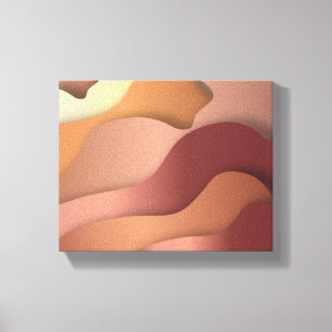 copper ocean wrapped canvas