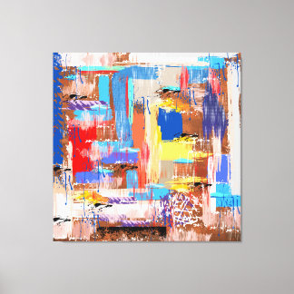 Copper & Paint Canvas Print
