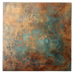 Copper Patina Metallic Rustic  Tile<br><div class="desc">Discover Copper Patina Metallic Rustic ceramic tile—ideal for creating a sophisticated,  aged-metal style in your home. Shop unique tile designs now!</div>
