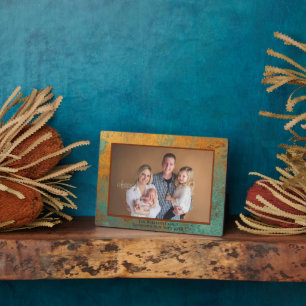 Copper Patina Personalised Name Photo Plaque