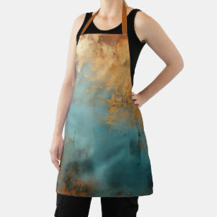 Copper Patina Rustic Metallic Apron