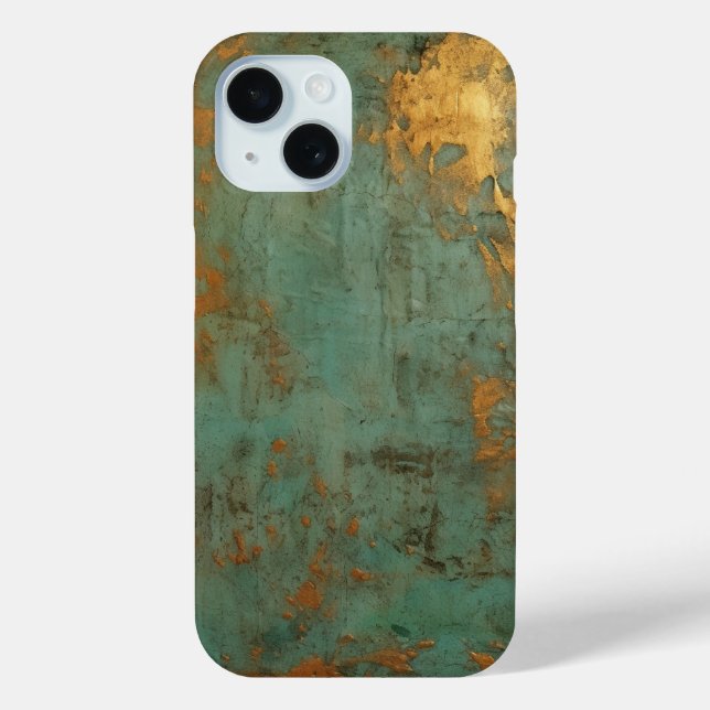 Copper Patina Rustic Metallic  Case-Mate iPhone Case (Back)