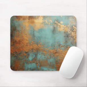 Copper Patina Rustic Metallic  Mouse Mat