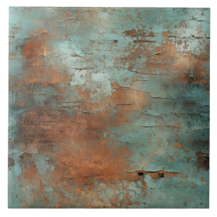 Copper Patina Rustic Metallic Tile