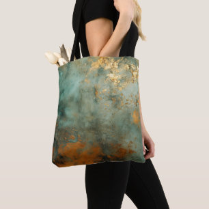 Copper Patina Rustic Metallic  Tote Bag