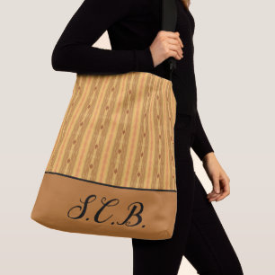 Copper Patterned Large Crossbody Bag