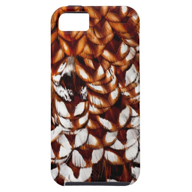 Copper Pheasant Feather Design Case-Mate iPhone Case (Back)
