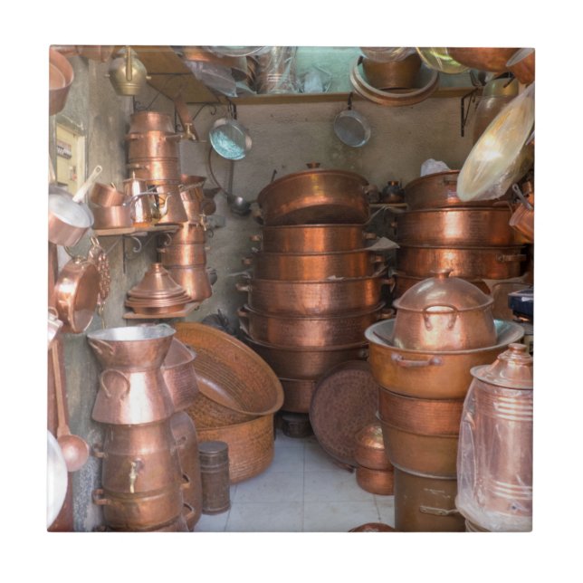 Copper Pots At Market Tile (Front)