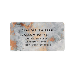 Copper Quarry Wedding RSVP Return Envelope Label