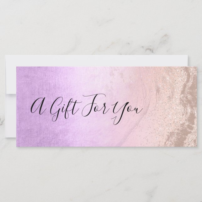 Copper rose gold glitter & purple makeup artist (Front)