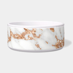 Copper Rose Gold White Gray Metallic Marble Stone