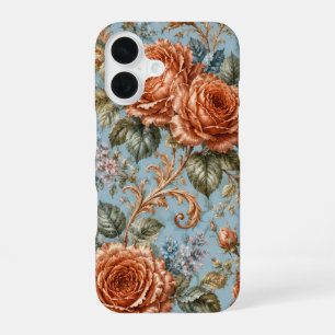 Copper Roses Vintage Botanical Floral Phone Case