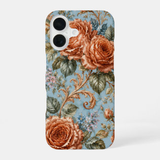 Copper Roses Vintage Botanical Floral Phone Case