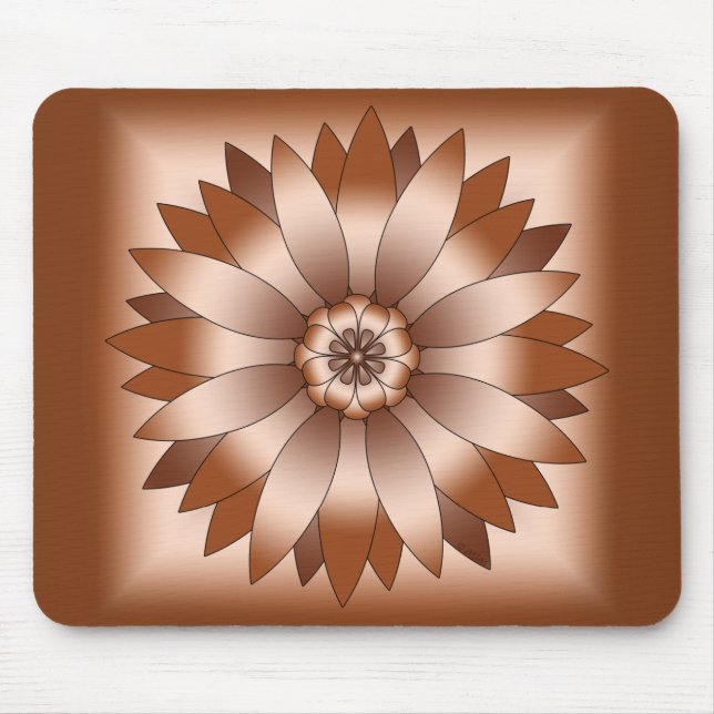 Copper Rosette Mouse Mat (Front)