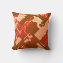 Copper Rust Patterned Effect Diagonal Geometric