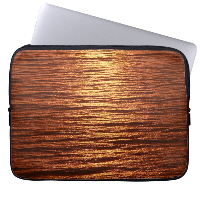 Copper sea pattern laptop sleeve (Front)
