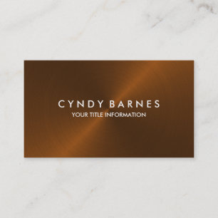 Copper Sheen Business Card