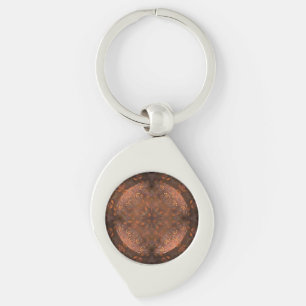 copper shimmer key ring