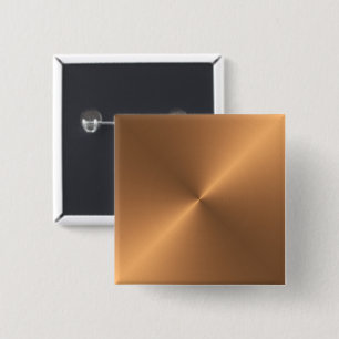 Copper Shine 15 Cm Square Badge