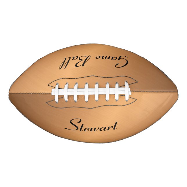 Copper Shine Angle Two Text Areas American Football (Front)