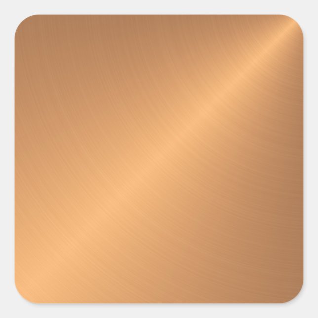 Copper Shine Square Sticker (Front)