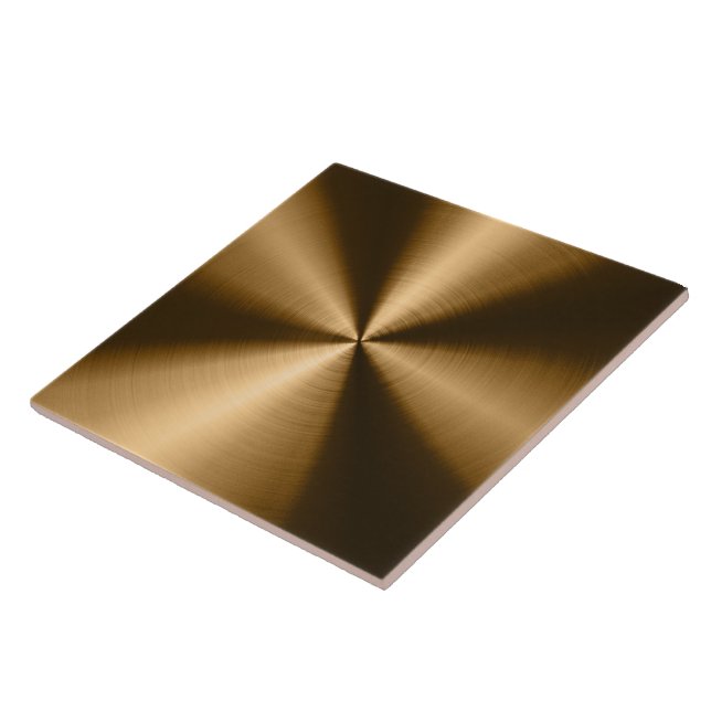 Copper Shiny Metallic Design Stainless Steel Look Tile (Side)