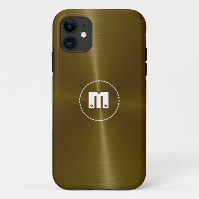 Copper Shiny Stainless Steel Metal Case-Mate iPhone Case (Back)