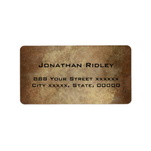 Copper Shipping Address Label