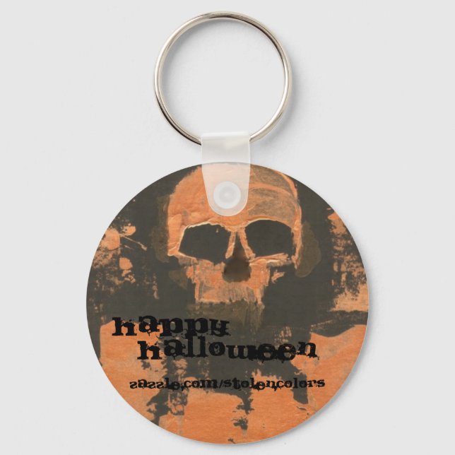 Copper Skull Key Ring (Front)