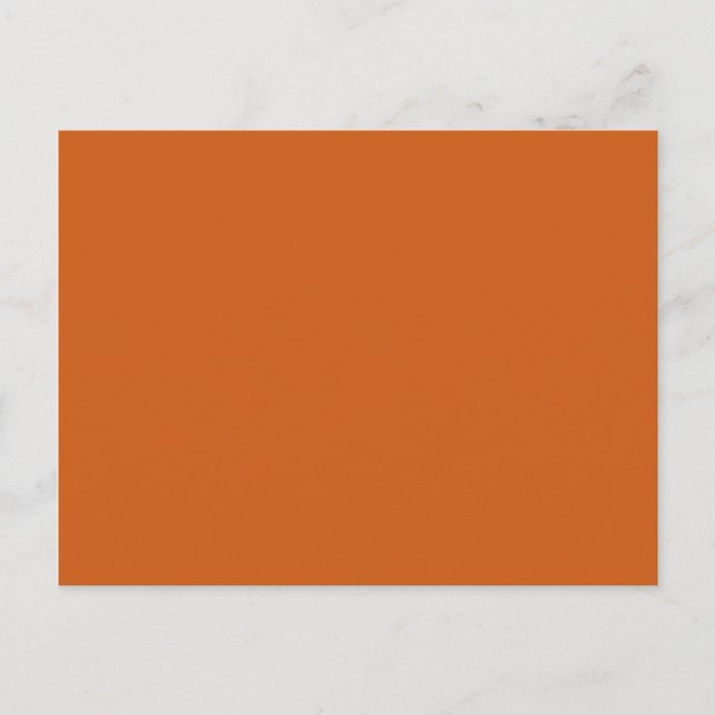 Copper Solid Colour Blank Background Postcard (Front)