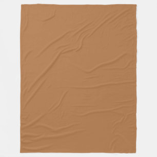 Copper Solid Plain Colour Fleece Blanket