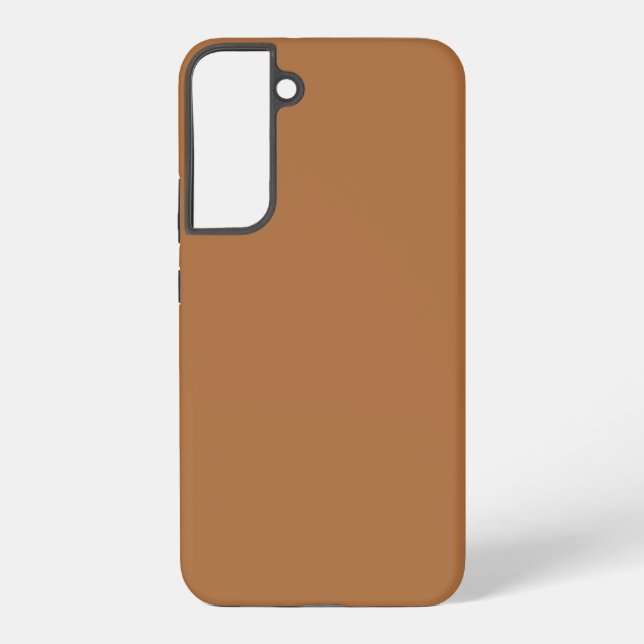 Copper Solid Plain Colour Samsung Galaxy S22+ Case (Back)