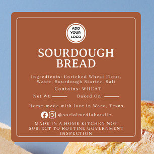 Copper Sourdough Ingredient Cottage Law Sticker